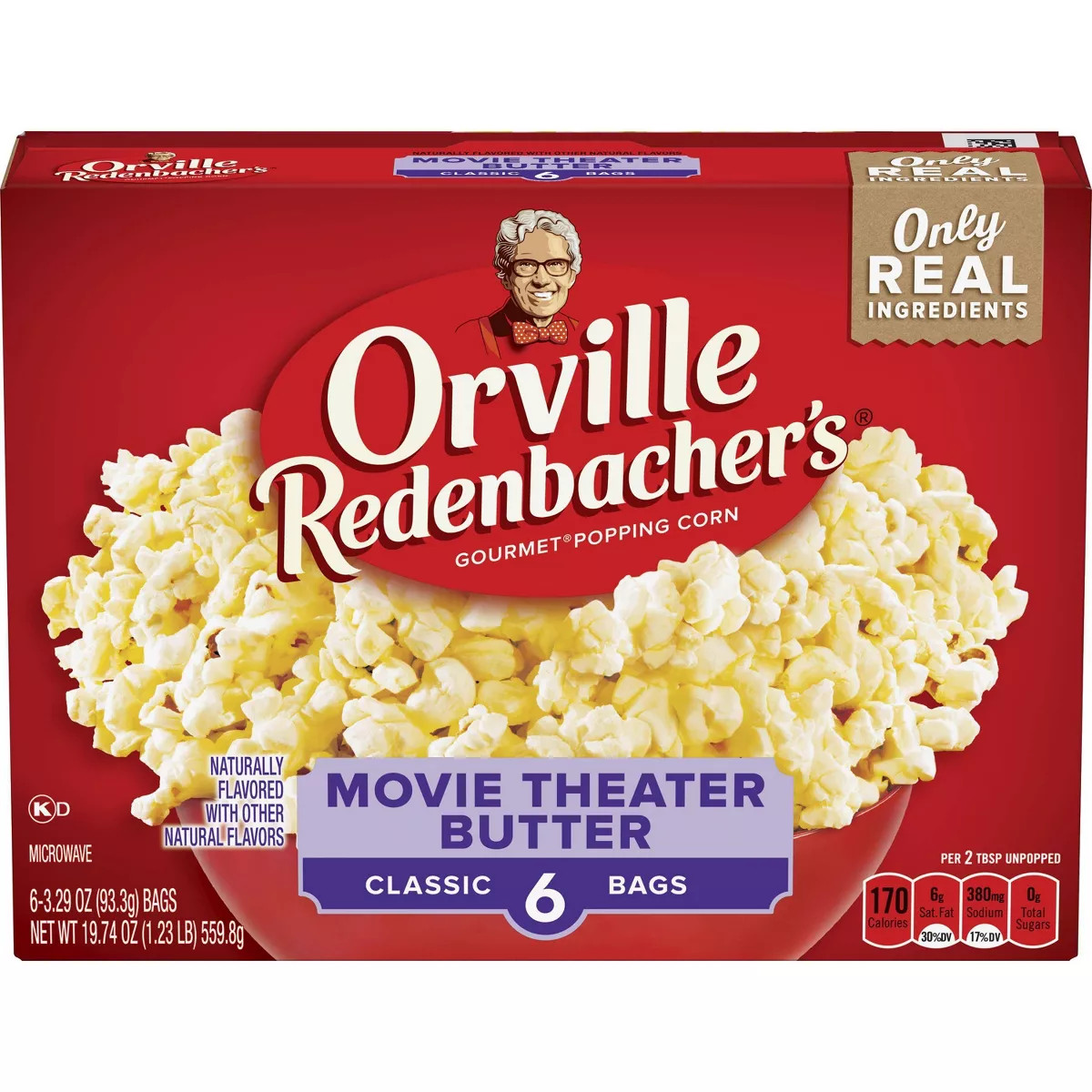 Orville Redenbacher's Movie Theater Butter Popcorn - 19.74oz / 6ct | Target