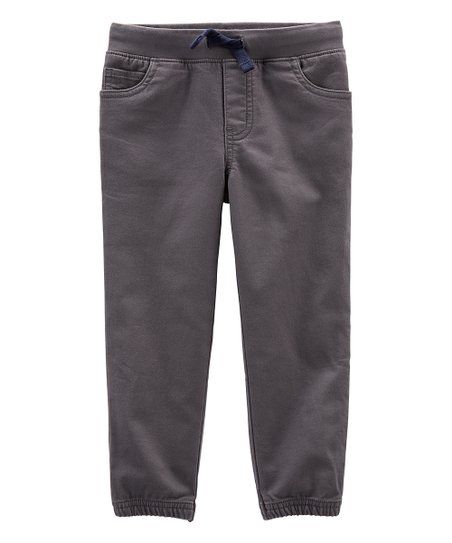 Gray Pull-On Pants - Infant, Toddler & Boys | Zulily