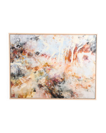 30x40 Solid Wood Frame Embellished Intuition By Miri Baruch Wall Art | Marshalls
