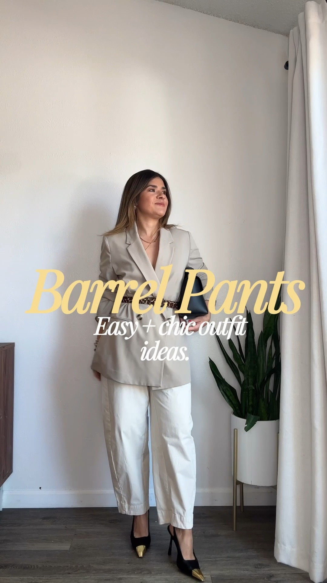 Styling the chicest barrel pants 4 different ways! I love how versatile they are! They are so easy to pair with pretty much any type of top! Which outfit is your fave?! 
Pants size 4

#LTKootd #LTKgrwm #LTKWorkwear