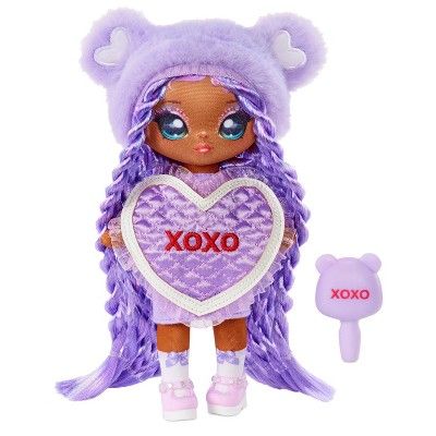 Na! Na! Na! Surprise Sweetest Hearts Eva Evermore Purple Heart Bear Stuffed Doll | Target
