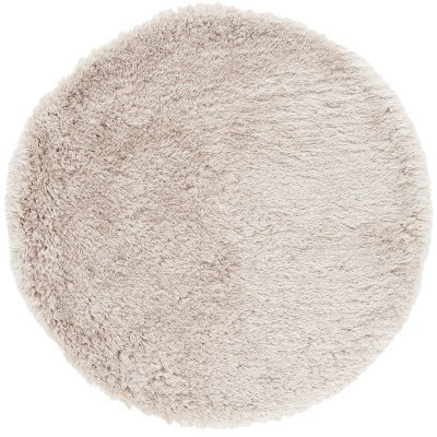 Arctic Shag SG270 Hand Tufted Indoor Area Rug - Light Beige - 5' Round - Safavieh | Target