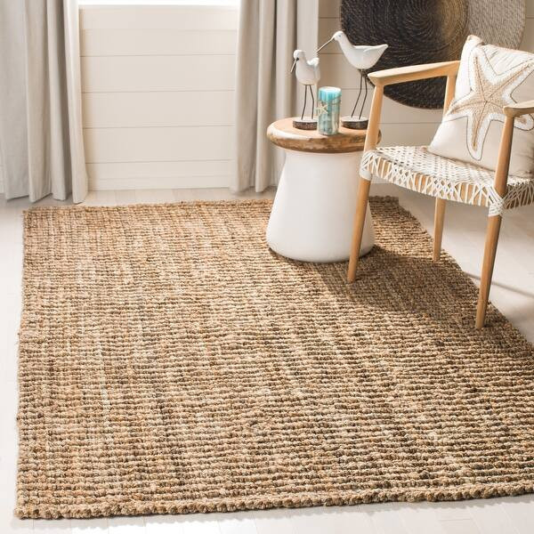 Safavieh Handmade Natural Fiber Jerneja Solid Chunky Jute Rug - 3' x 5' - Natural | Bed Bath & Beyond
