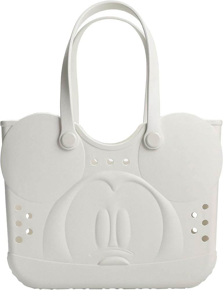 Disney Mickey Mouse 3D Character Face Cream 16.5" EVA Molded Gummy Tote | Amazon (US)