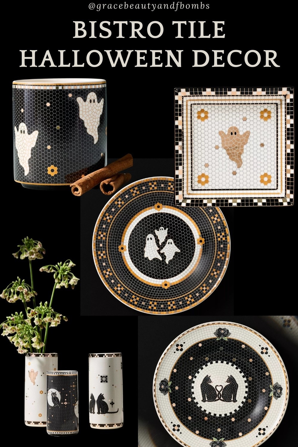 Bistro tile Halloween Decor 
@anthropologie #halloweendecor #halloween2026 #halloweendecorations #halloweenentertaining #anthropologiehome

#LTKSeasonal #LTKHome