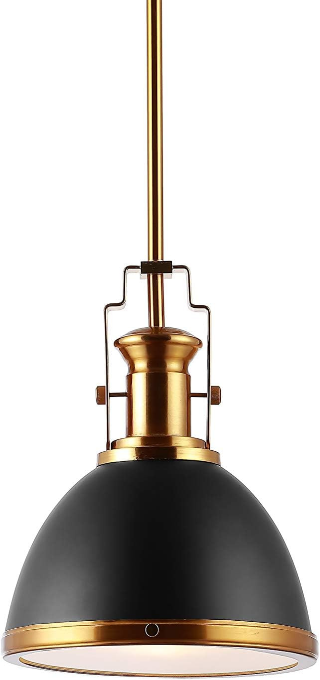 JONATHAN Y JYL9535A Homer 10" 1-Light Modern Industrial Iron LED Dome Pendant, Bohemian, Classic,... | Amazon (US)