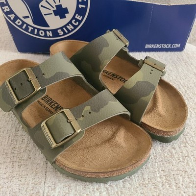 NEW Birkenstock Arizona Desert Soil Camouflage Green Birko-Flor Narrow Sz 36 W5  | eBay | eBay US