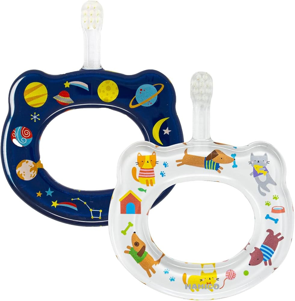 Baby Toothbrush Gentle, Extra- Soft Bristles for Baby’s First Toothbrush | Easy Grasp-No Overre... | Amazon (US)