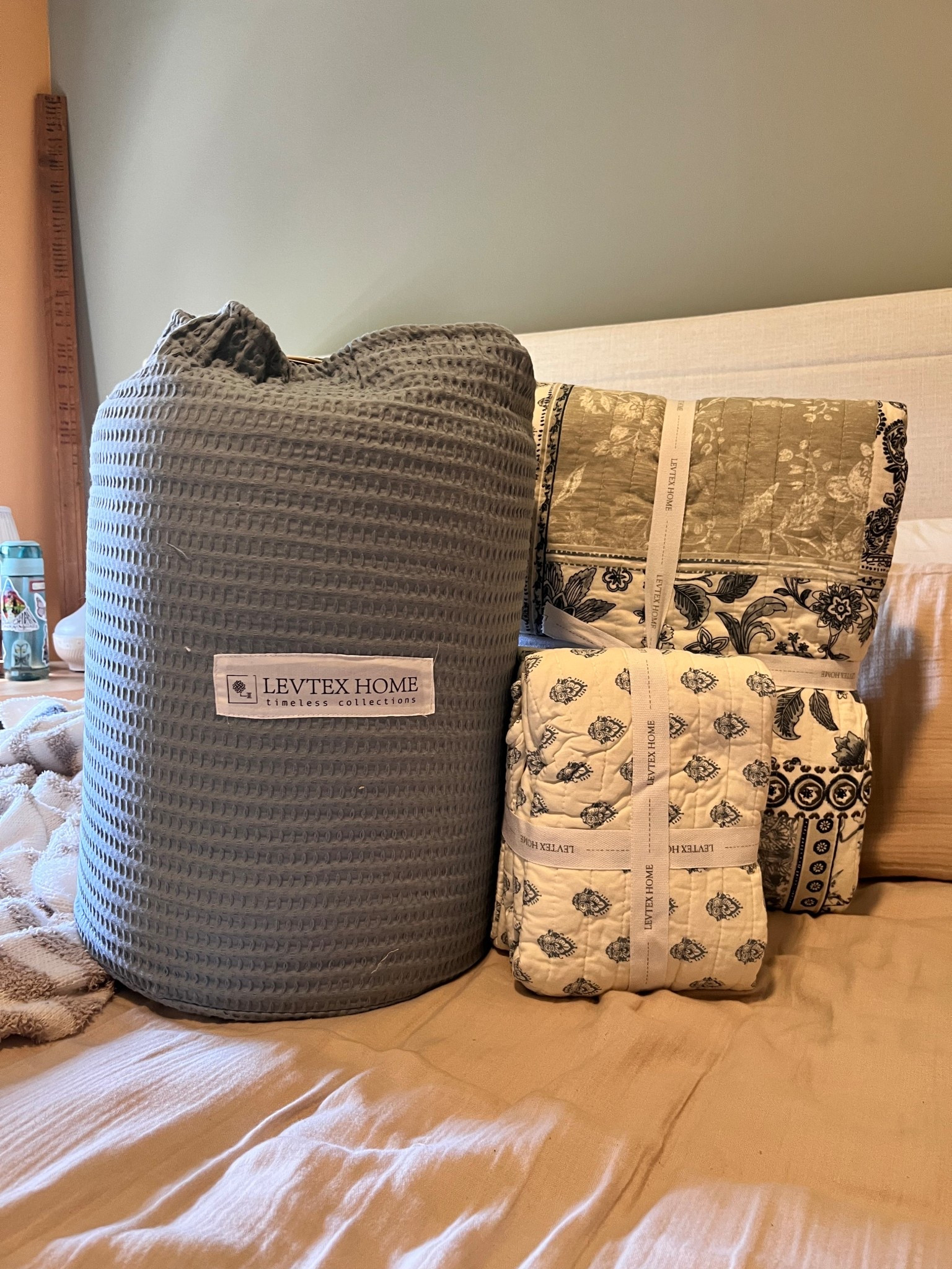 @Levtex Home   - Spring Refresh | Primary Bedroom | Cloud  Waffle Comforter | Blue | Paisley | Bedding | Queen Quilt | Corton Bedding | Spring Bedding 

#LTKSaleAlert #LTKSeasonal #LTKHome