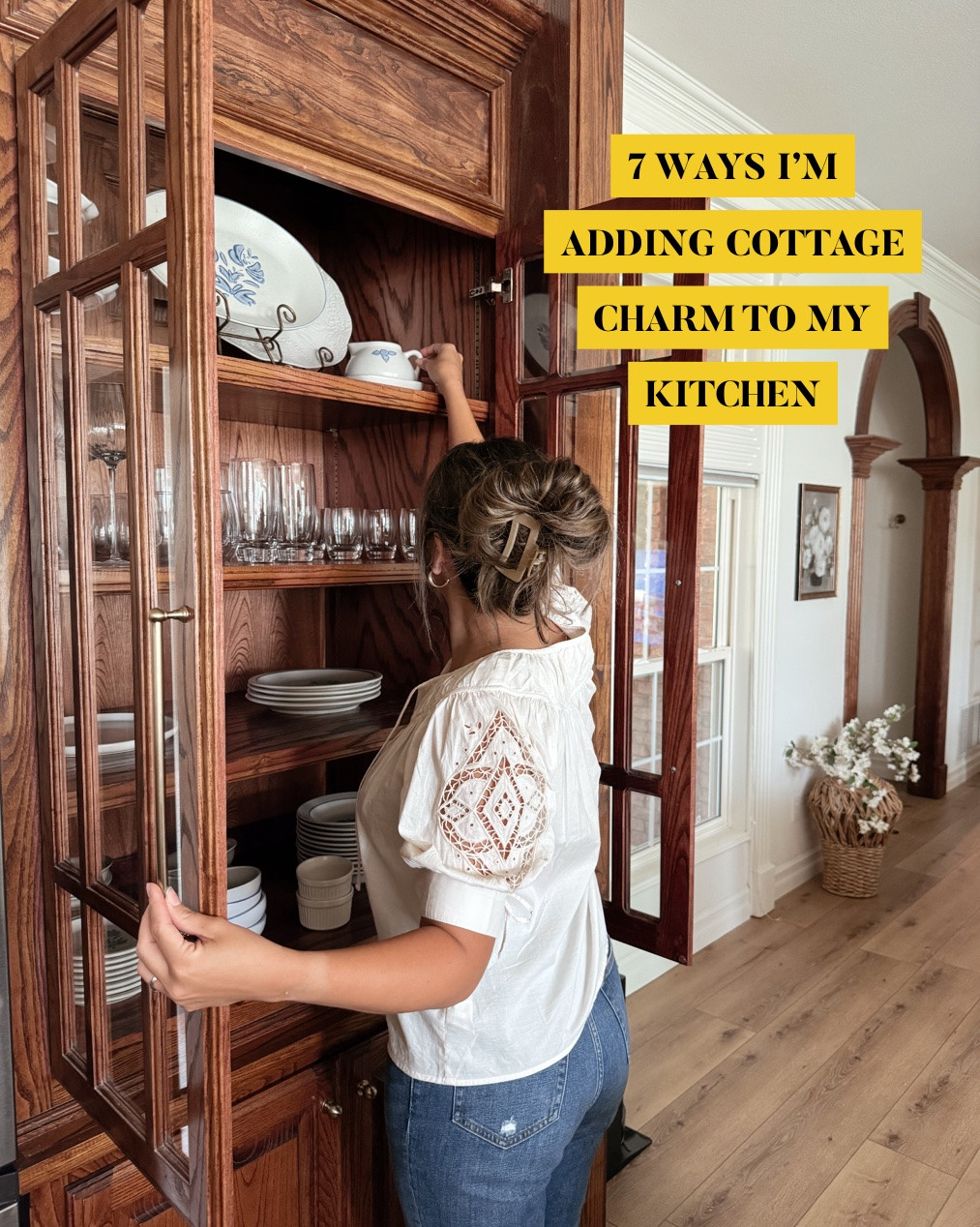 Adding cottage charm to my kitchen // cabinet hardware // kitchen countertop styling // Amazon kitchen finds

#LTKHome