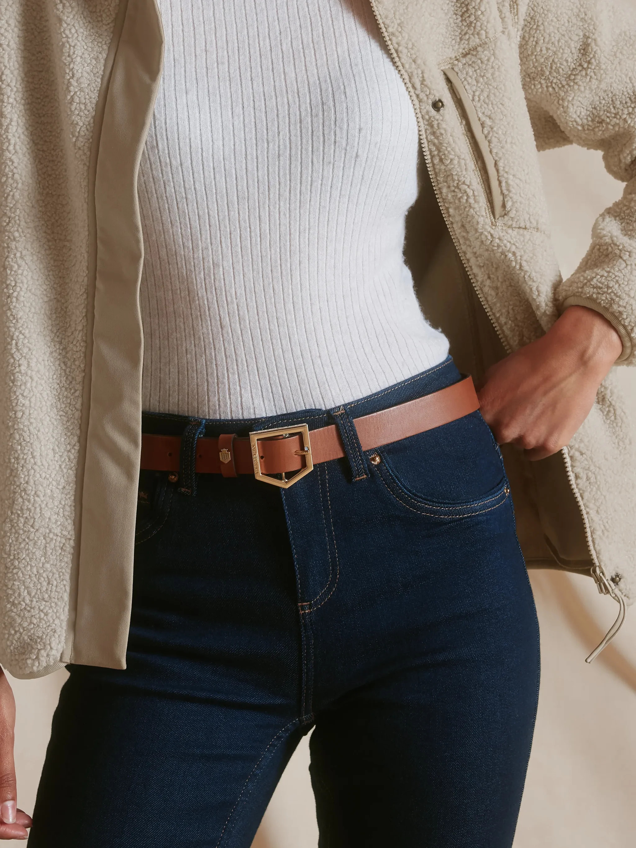 Sennowe - Women's Belt - Tan Leather | Fairfax & Favor | Fairfax & Favor (UK)