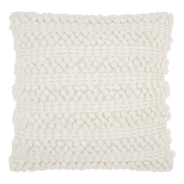 Woven Striped Life Styles Square Throw Pillow - Mina Victory | Target