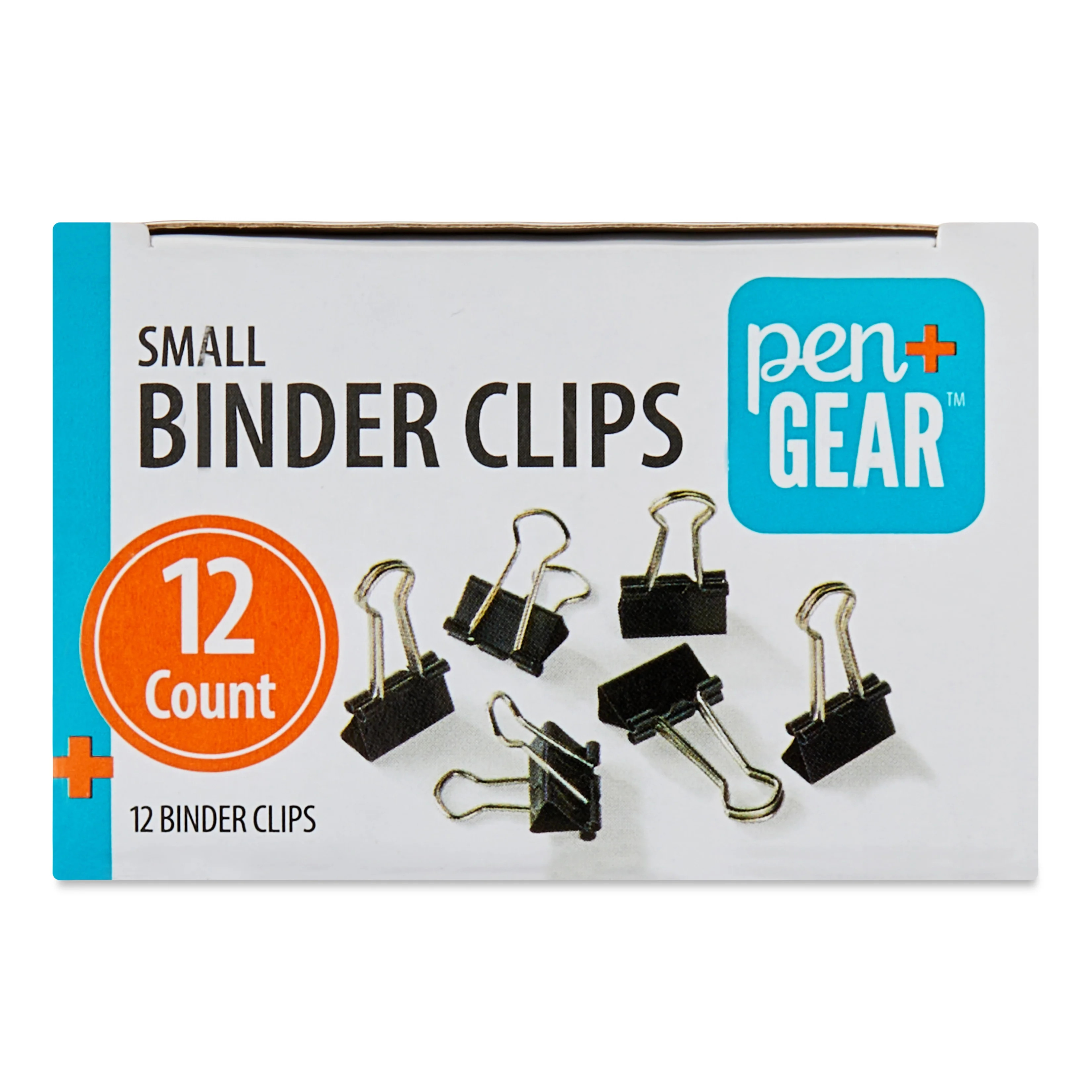 Pen+Gear Small Metal Binder Clips, Black, 12 Count | Walmart (US)