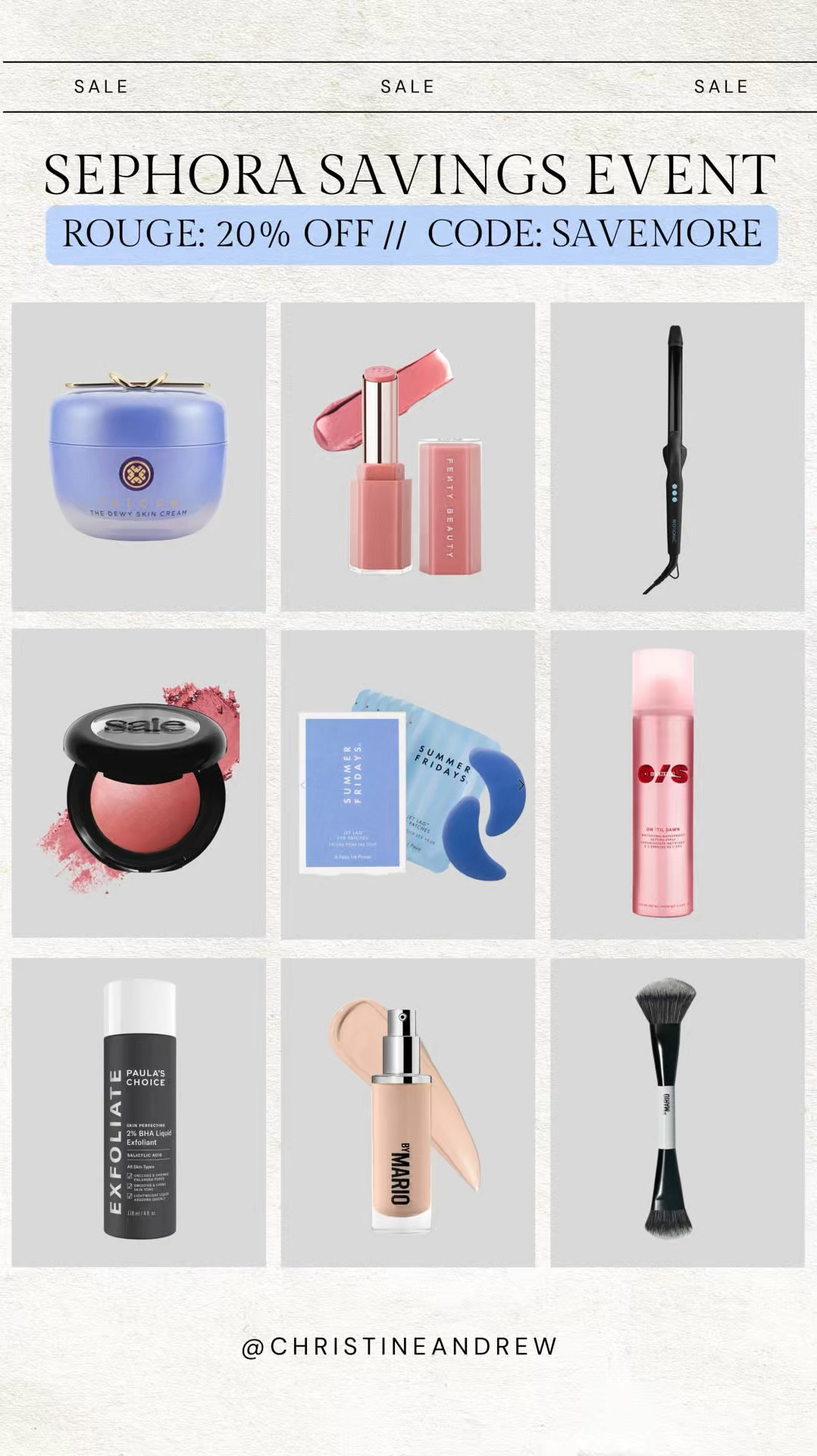 Sephora Beauty Insiders sale starts TODAY - 20% off for Rouge Members with code: SAVEMORE 💖 

Sephora sale, beauty sale, summer Fridays, saie, rare beauty, makeup routine, beauty routine 

#LTKBeauty #LTKSaleAlert #LTKWatchNow