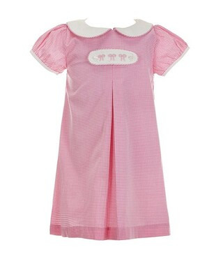 Little Girl 2T-6X Peter Pan Cap Sleeve Tab Dress | Dillard's