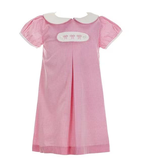 Little Girl 2T-6X Peter Pan Cap Sleeve Tab Dress | Dillard's