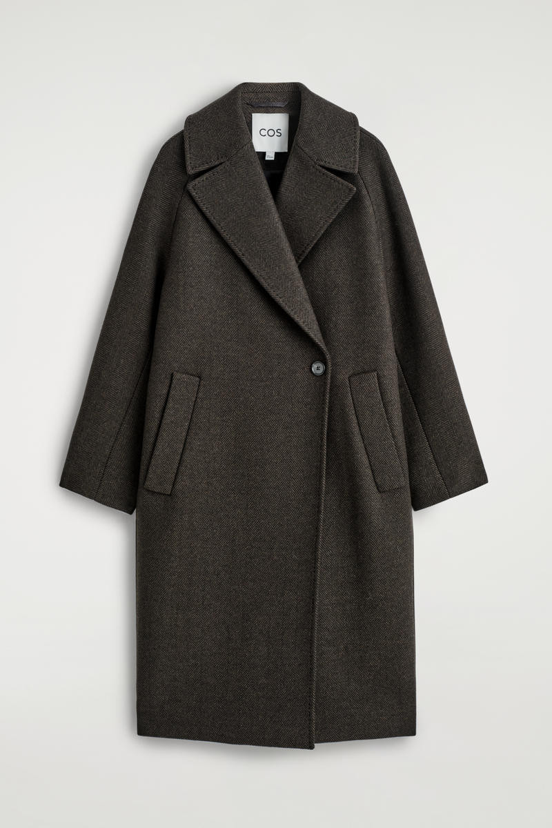 Oversized Double-Breasted Wool Long Coat | COS (US)