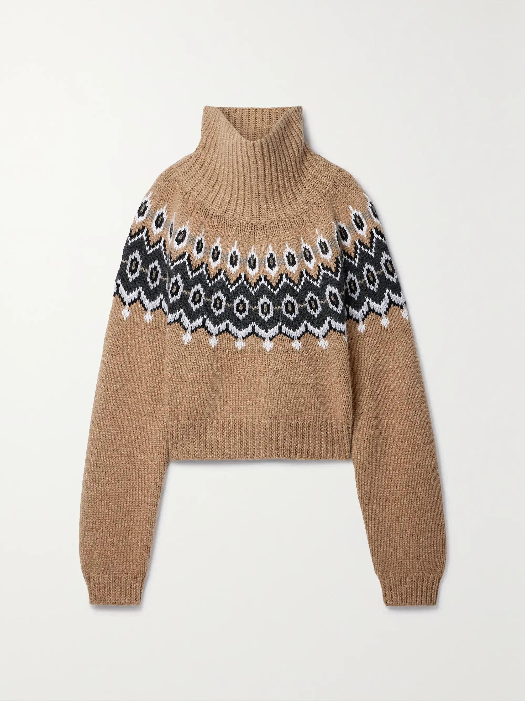 Amaris oversized Fair Isle cashmere-blend turtleneck sweater | NET-A-PORTER (US)
