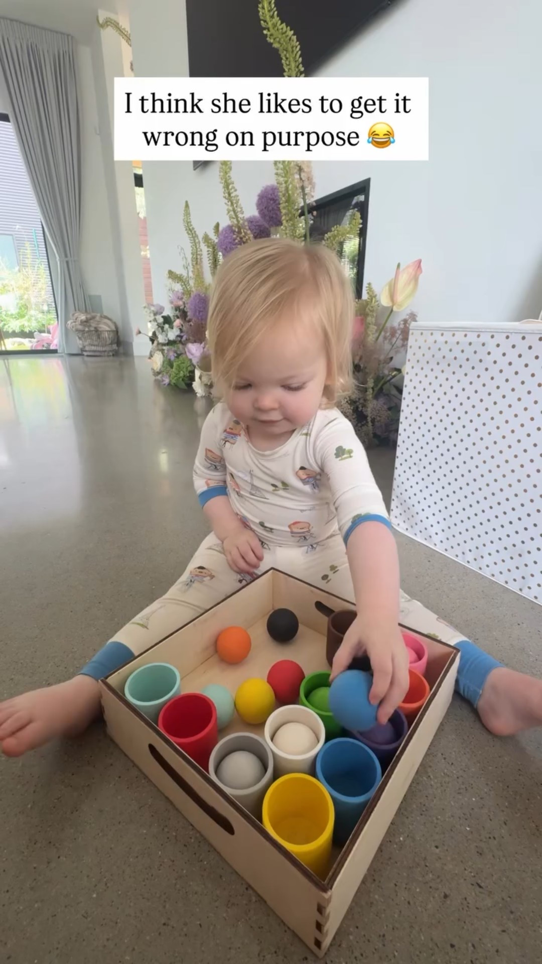 I think she likes it get it wrong on purpose 😂

#LTKFindsUnder100 #LTKBaby #LTKKids