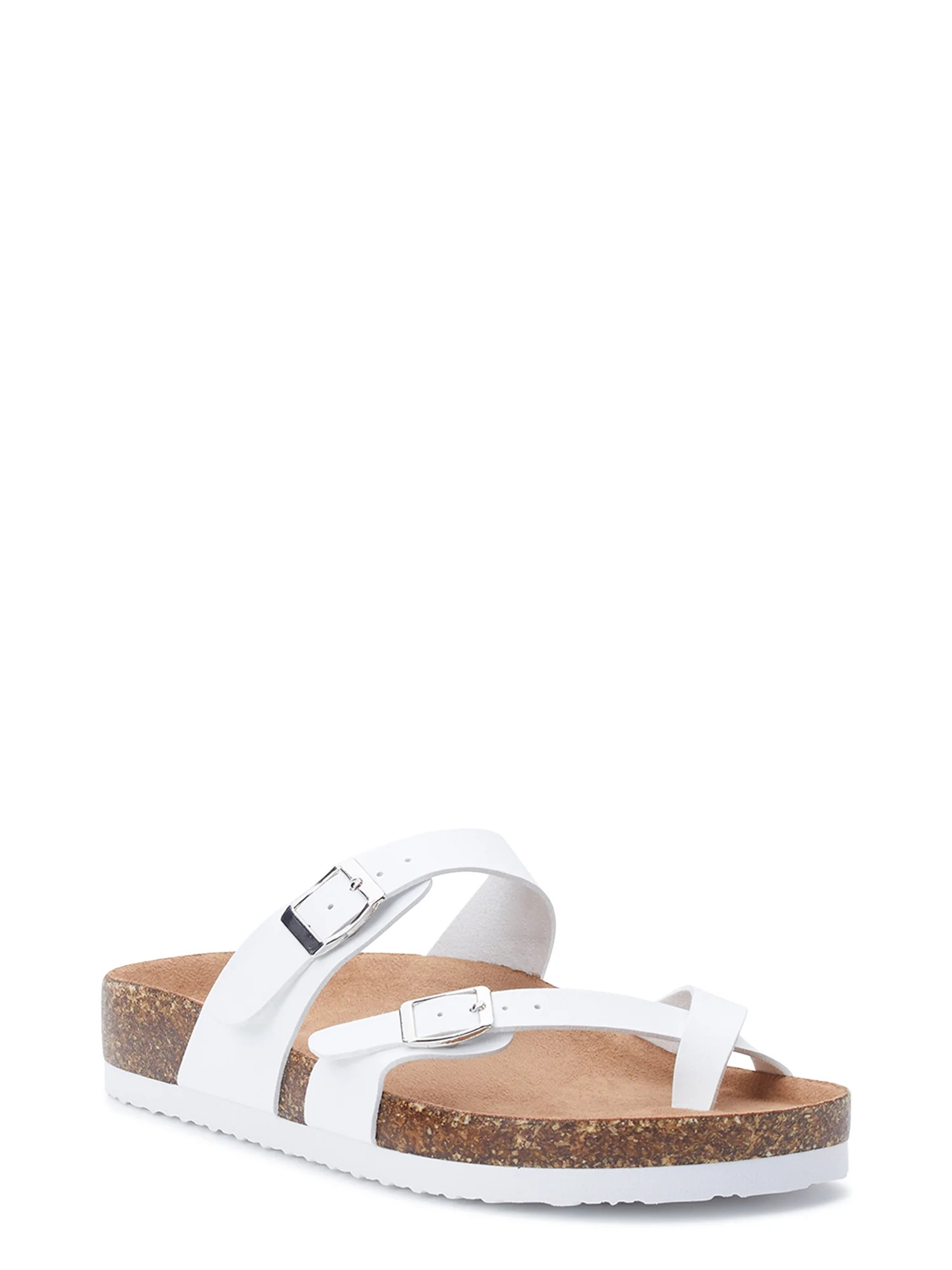 Time and Tru Women's Footbed Thong Sandals | Walmart (US)