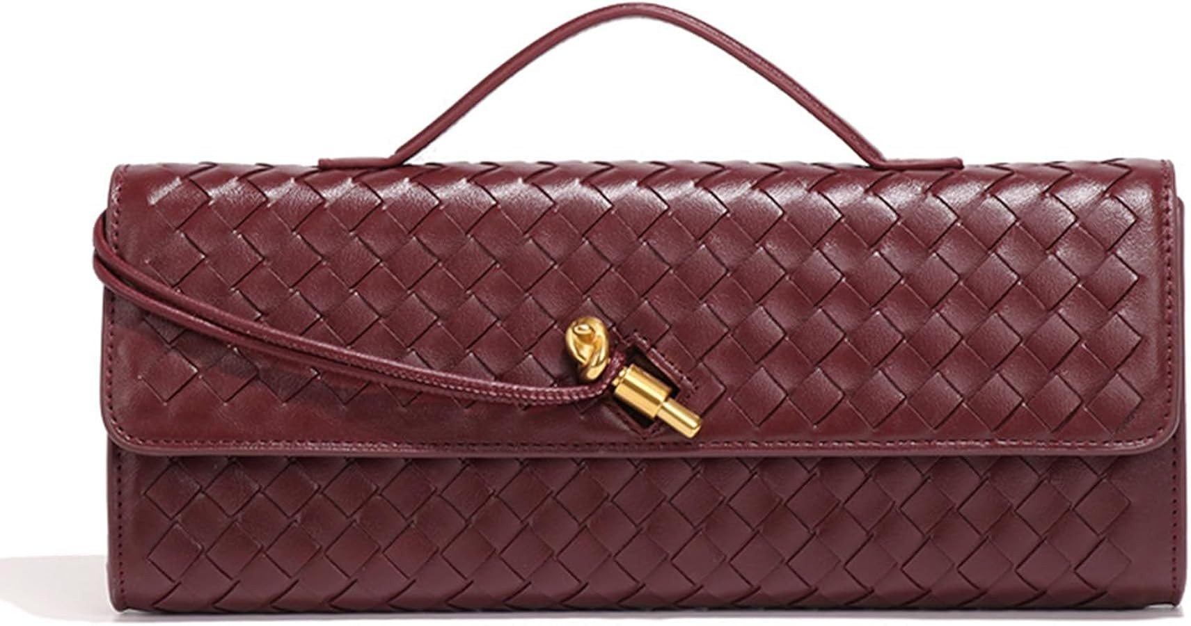 Woven Tote Bag for Women Vegan Leather Handmade Woven Shoulder Handbag Crossbody Bag Adjustable S... | Amazon (US)