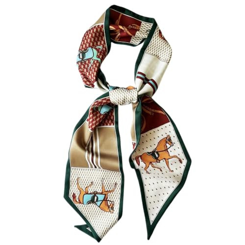 Silk Head Scarf for Hair Fashion Headwrap for Women Lightweight Neck Tie | Amazon (US)