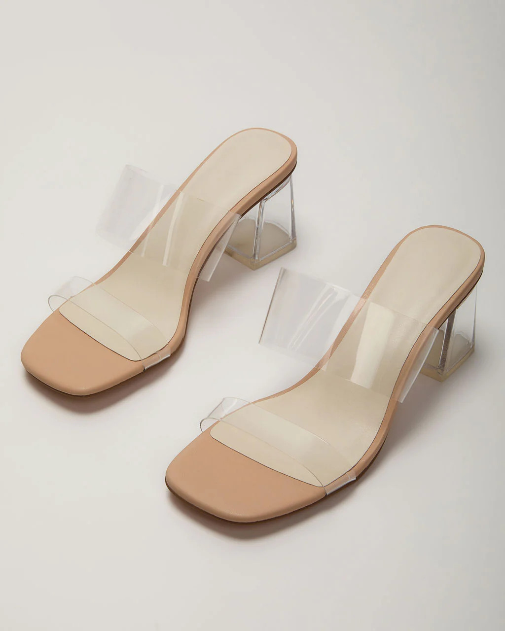 Savanna Clear Open Toe Mules | VICI