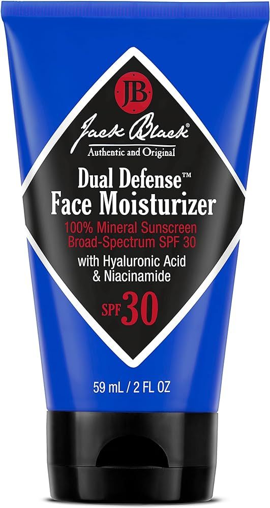 Jack Black Dual Defense™ Face Moisturizer- 100% Mineral Sunscreen Broad-Spectrum SPF 30 | Amazon (US)