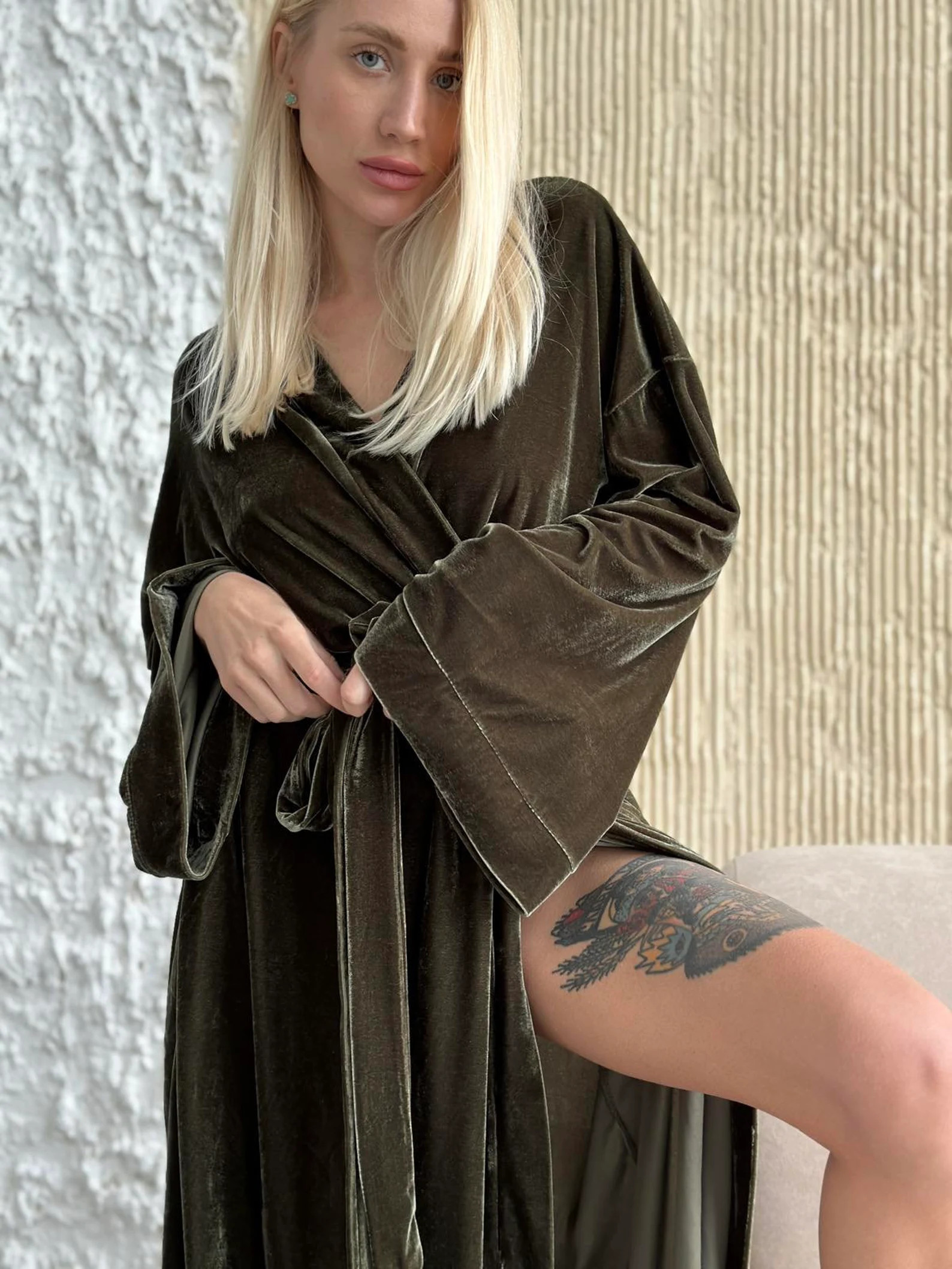 Kimono velvet robe, velour robe, long bridal robe, long velvet robe, bridesmaid robe | Etsy (US)