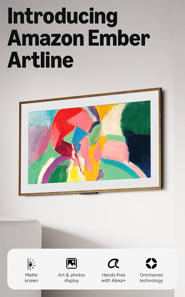 Amazon Ember Artline 55" with Fire TV (newest model), 4K Ultra HD QLED smart TV with free art and... | Amazon (US)