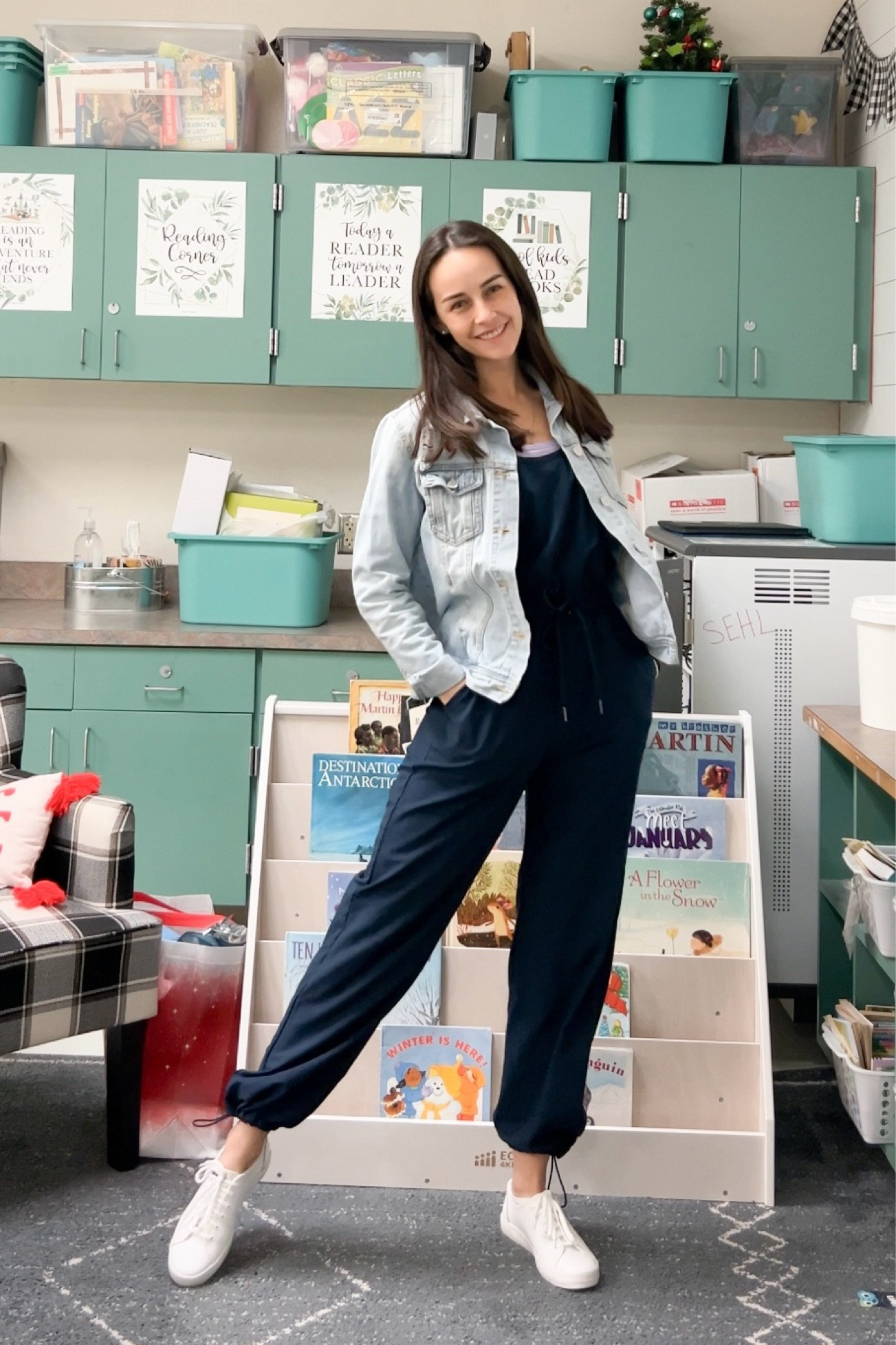 The most comfortable jumpsuit and my go-to jean jacket! #LTKxMadewell

#LTKWorkwear #LTKFindsUnder100