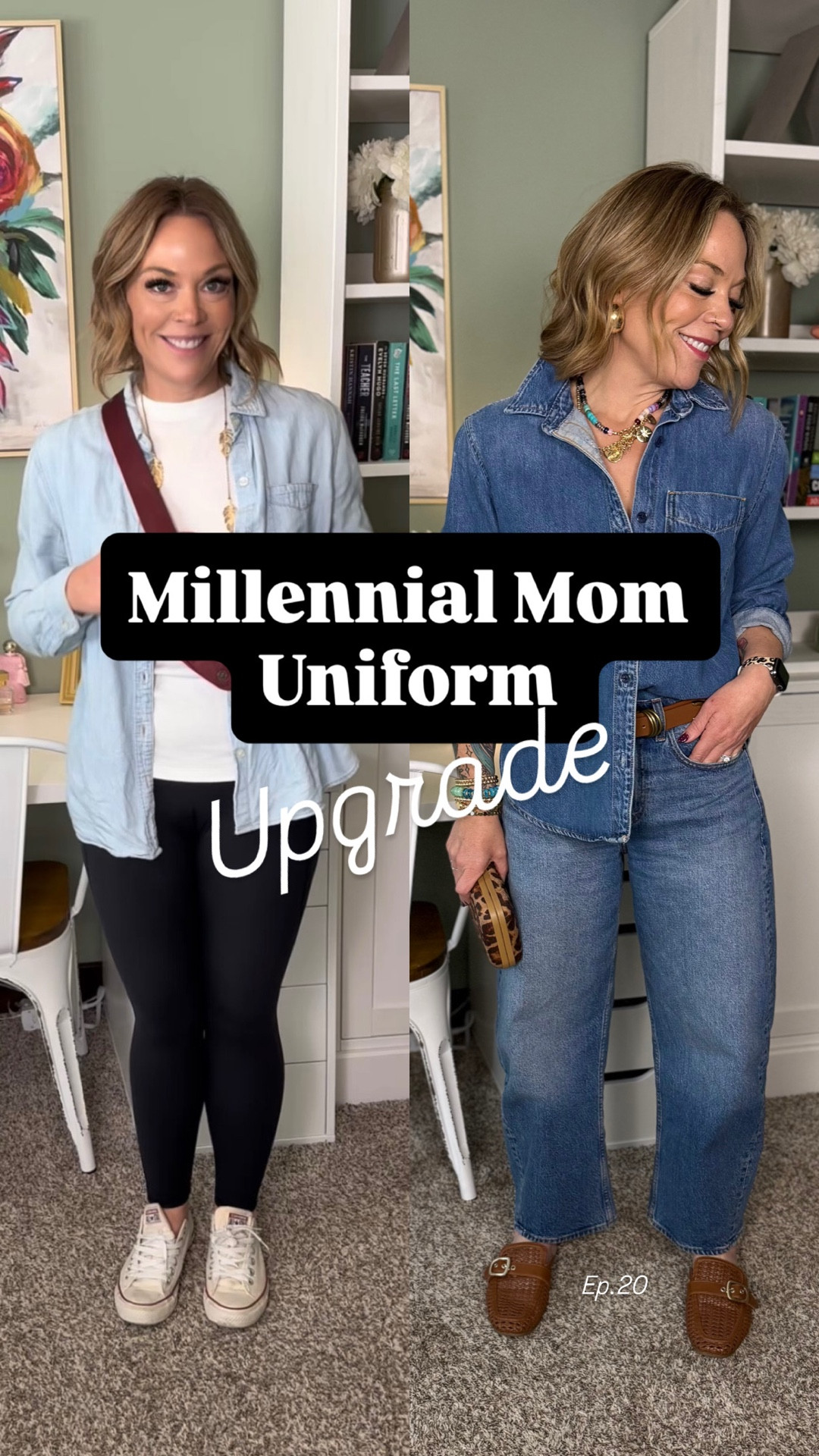 Millennial mom uniform upgrade Ep. 20!! She’s a good one😎✌️

don’t get me wrong… i do love a good legging + denim shirt moment
but denim on denim??
HELLO 2026 cool mom😎

it’s the easiest way to look put together without overthinking it
cute, comfy, casual… but actually feels elevated!

i’m loving these barrel jeans 👖 with a denim top
add a belt, fun jewelry💎, a good lip💄, slides, sunglasses🕶️ …
and you’re done✌️

easy. intentional. a little personality😎💖.
 
💖save for the next time you wanna up your cool mom game✌️
.
.
.
.

millennial mom outfits, denim on denim outfit, barrel jeans outfit ideas, how to style barrel jeans, casual mom outfits 2026, effortless style for moms, elevated casual outfits, denim shirt outfit ideas, comfy but cute outfits, everyday mom style, modern millennial fashion, casual chic outfits, outfit ideas for moms, easy outfit formulas, spring outfit ideas 2026, what to wear instead of leggings, cool mom outfits, how to look put together casual, simple outfit upgrades, wearable fashion for real life

#LTKootd #LTKgrwm #LTKOver40