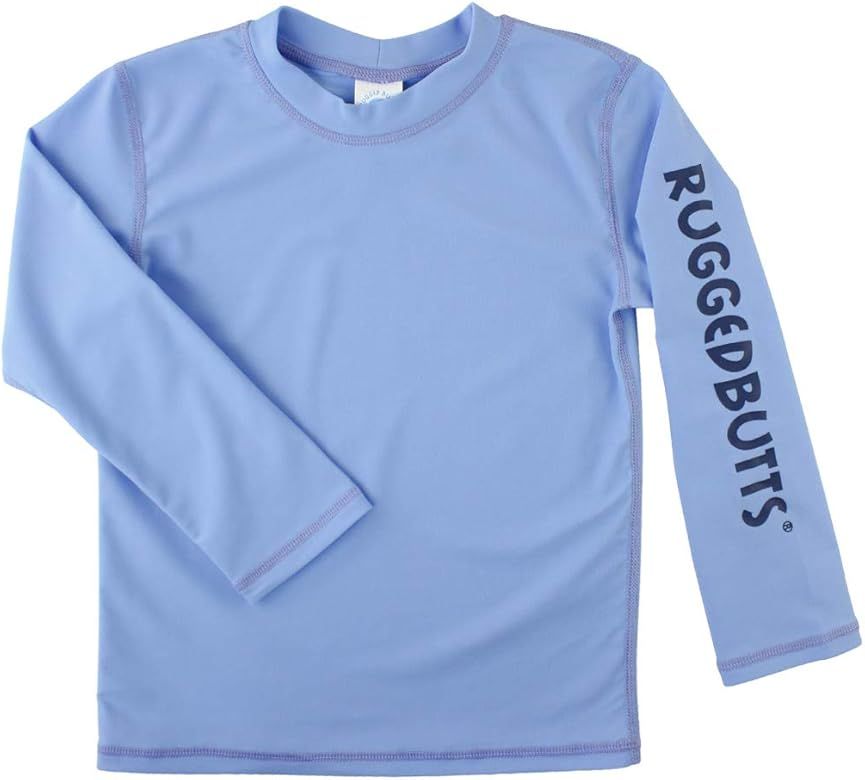 RuggedButts Baby/Toddler Boys Long Sleeve Rash Guard Swim Shirt w/UPF 50+ | Amazon (US)