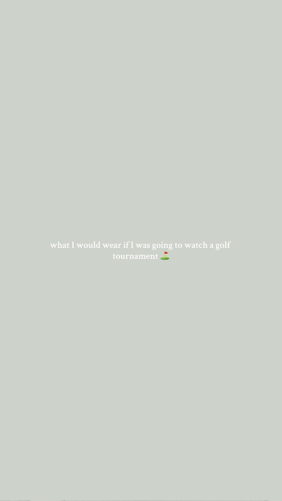 A little golf course inspo is always fun! 