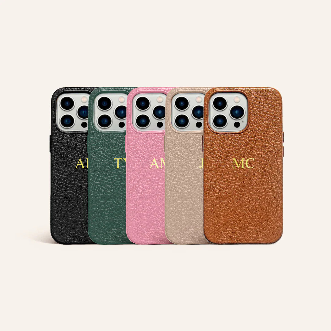 Embossed Leather with Initials Case for iPhone 11 12 pro 12 pro max 13 pro 13 pro max 14 Pro max ... | Etsy (US)
