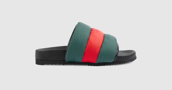 Women's padded Web slide sandal | Gucci (US)