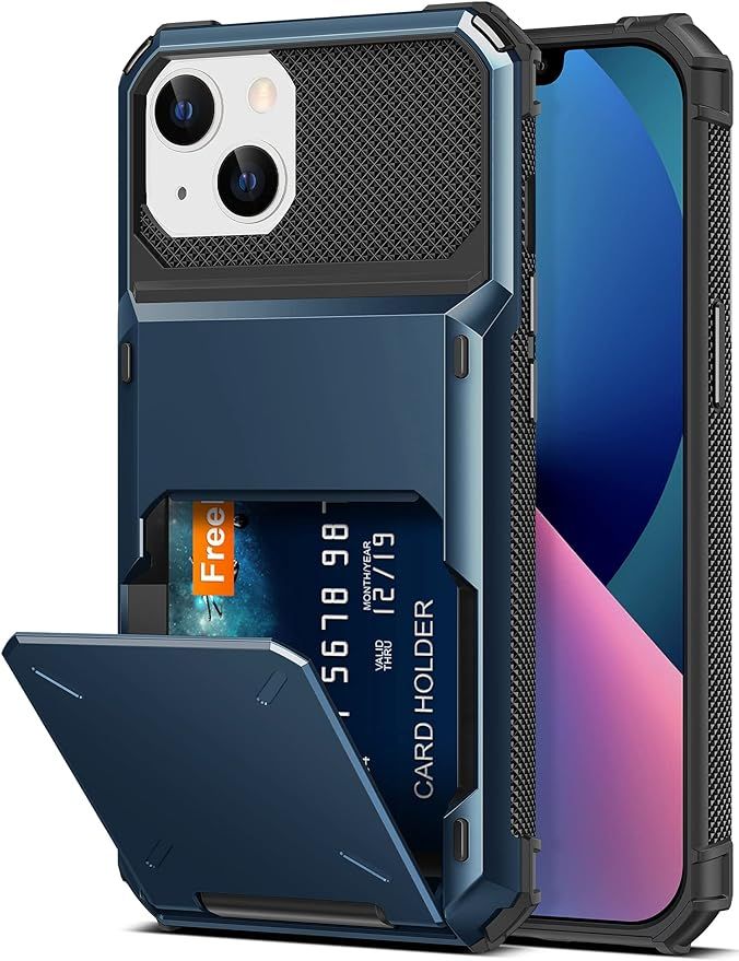 TITACUTE for iPhone 13 Case Wallet 5 Credit Card Holder Flip Cover Design ID Slot Back Pocket Dua... | Amazon (US)