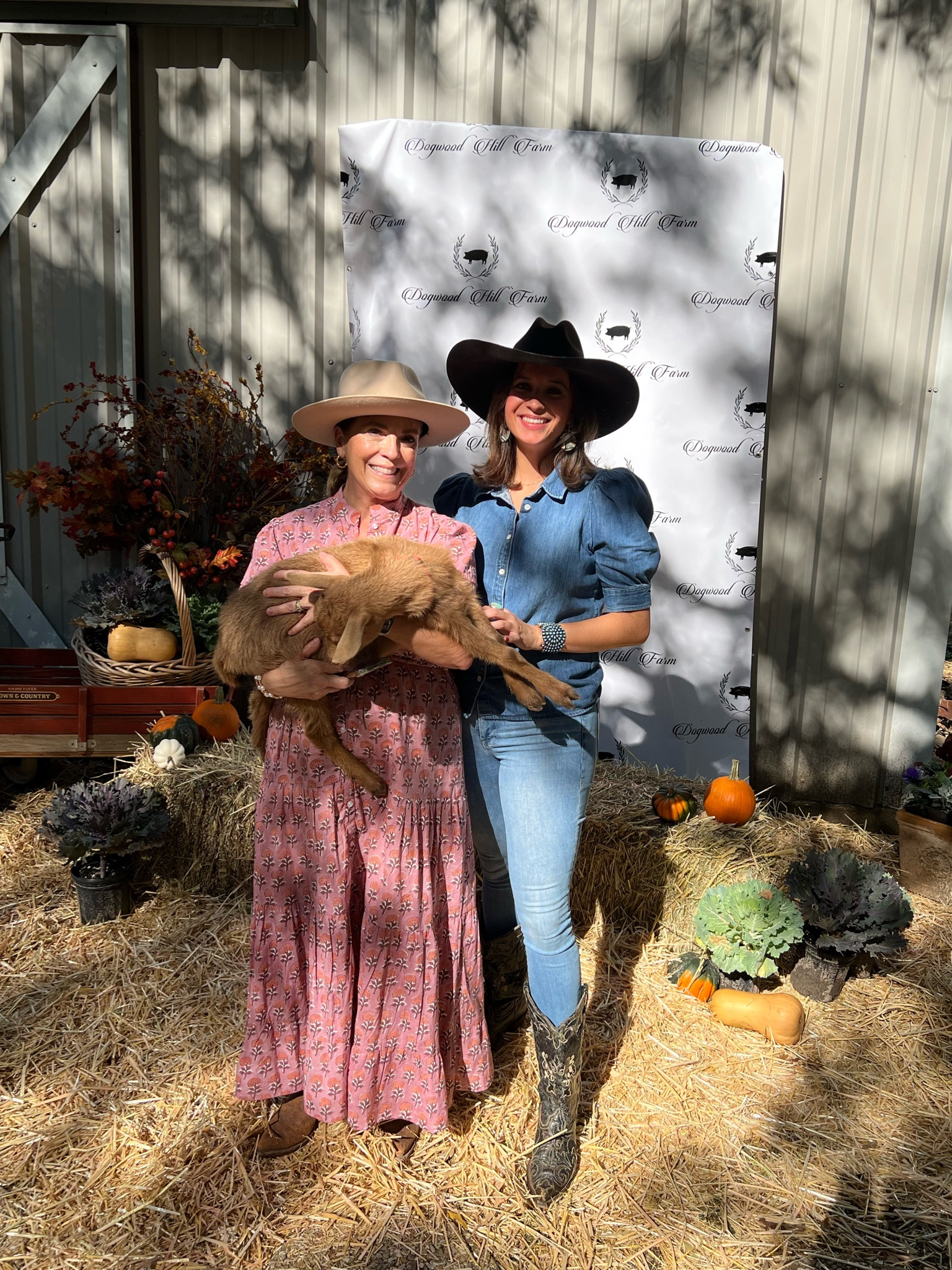 A goat blessing 🐐😂 An all denim look was a mist plus the hat and boots! I bought these boots in Nashville forever ago and this hat at the Ft Worth Stockyards 🤠

#LTKshoecrush #LTKstyletip #LTKSeasonal