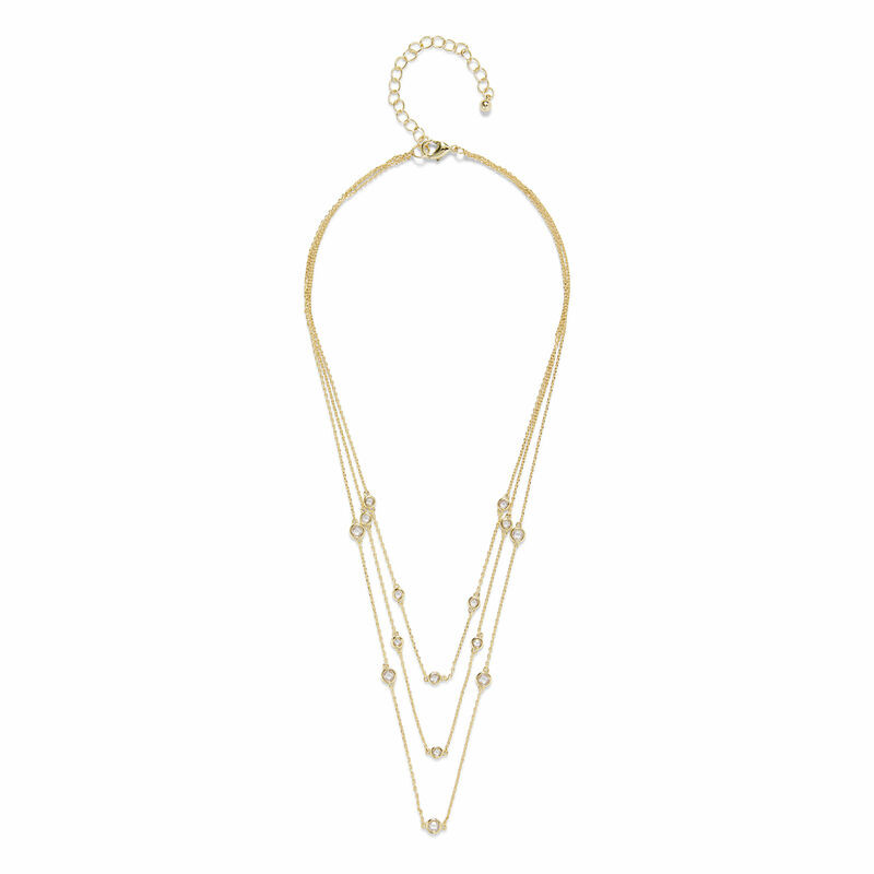 Triple Layered Bezel Necklace | Rocksbox