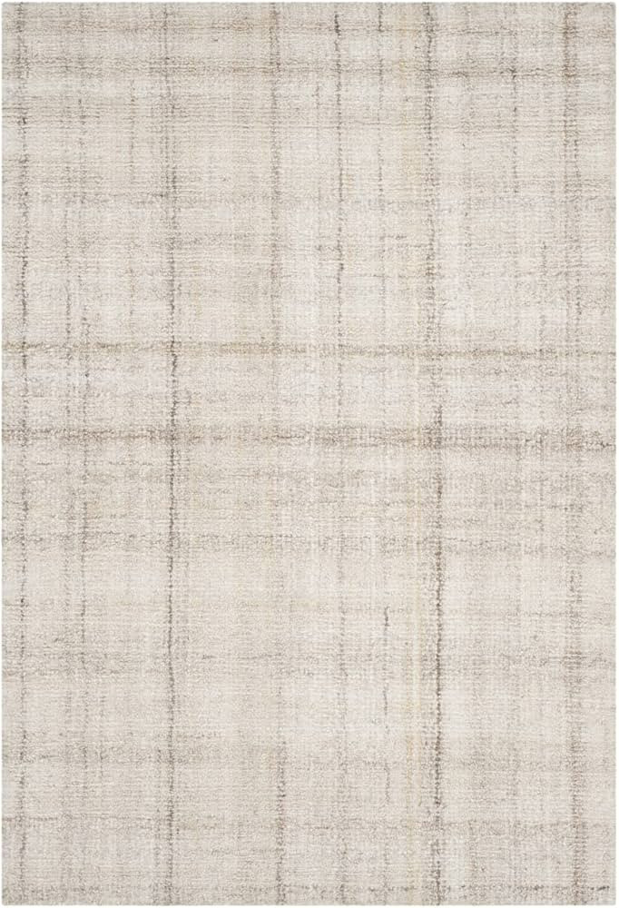 SAFAVIEH Abstract Collection Accent Rug - 2' x 3', Ivory & Beige, Handmade Wool & Viscose, Ideal ... | Amazon (US)