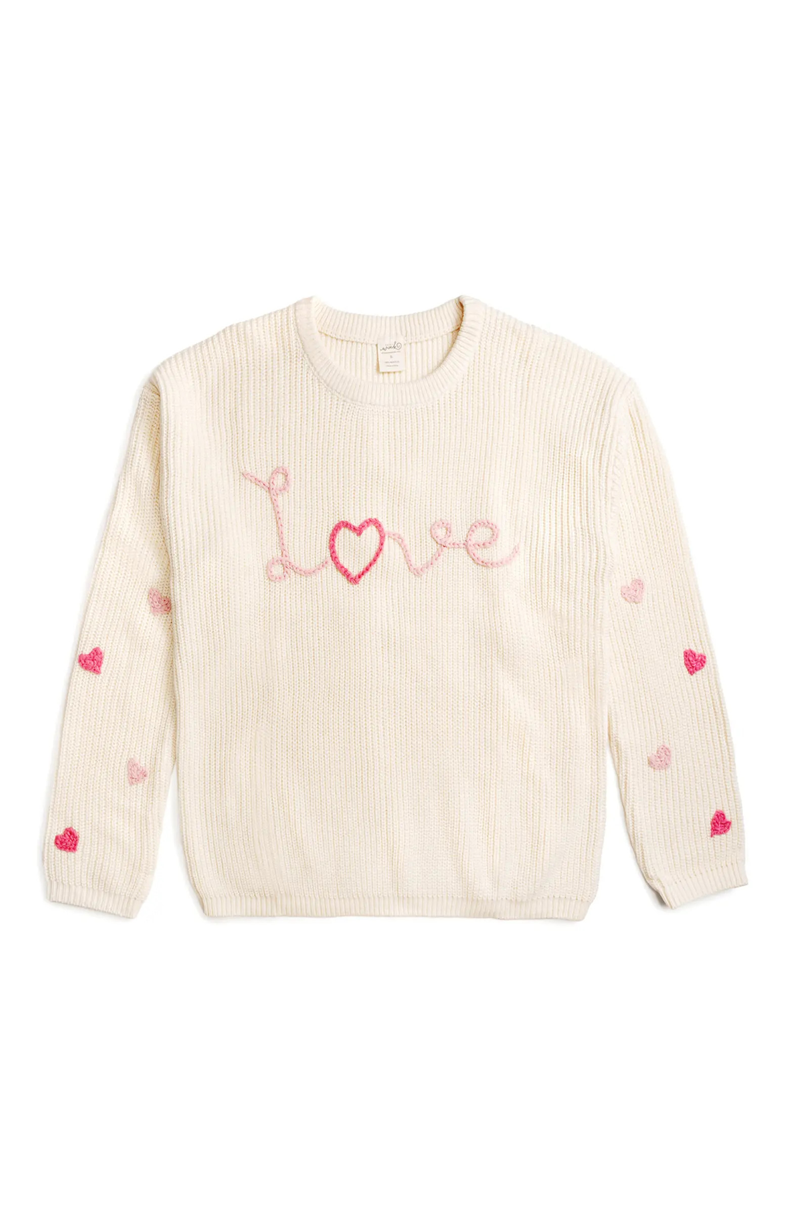 Ditsy Love Valentine's Day Knit Women's Sweater | Nordstrom