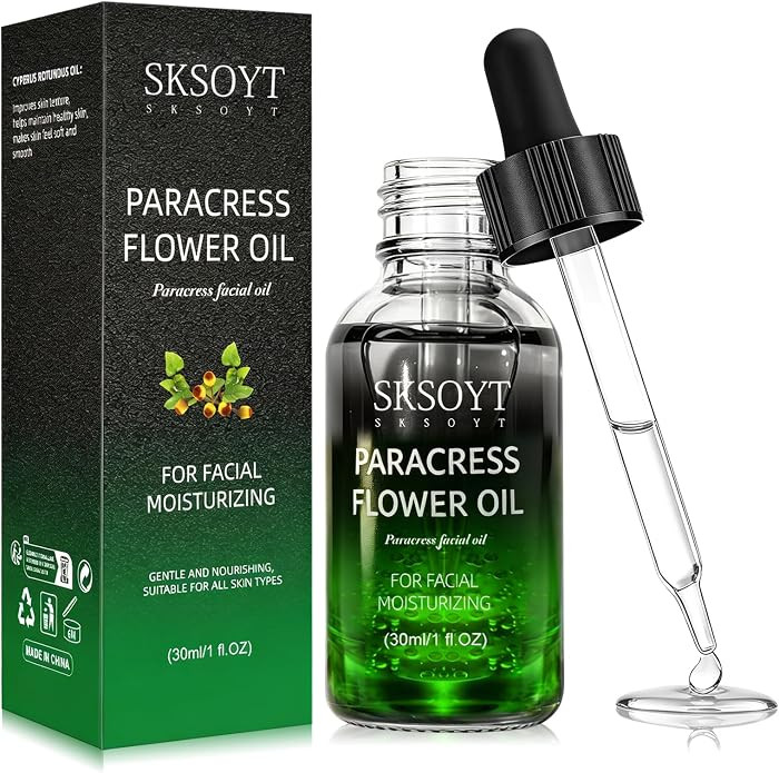 Organic Cold Pressed Facial Oil with Paracress Extract, Botanical Face Oil for Skin Nourishment, ... | Amazon (US)