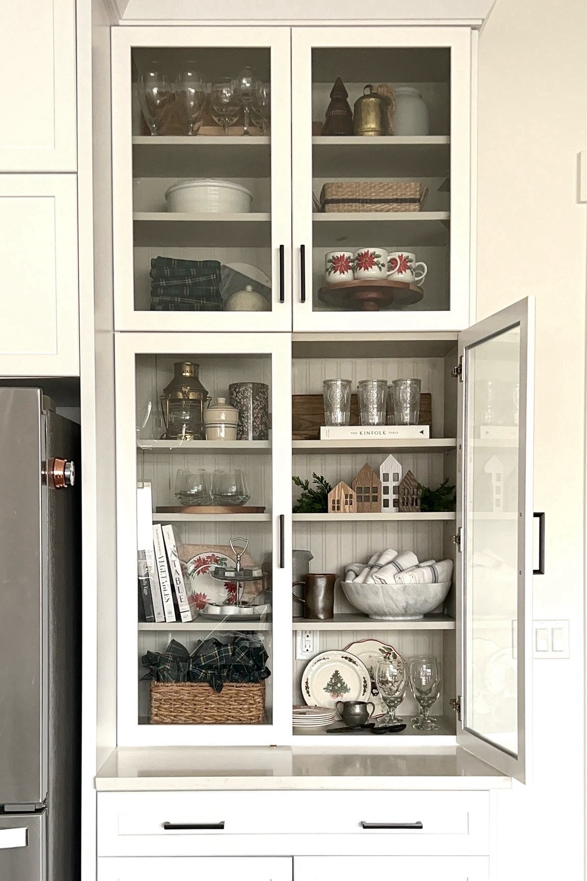 Holiday Cupboard. bowls. Dishes. Napkins 

#LTKHoliday #LTKGiftGuide #LTKSeasonal