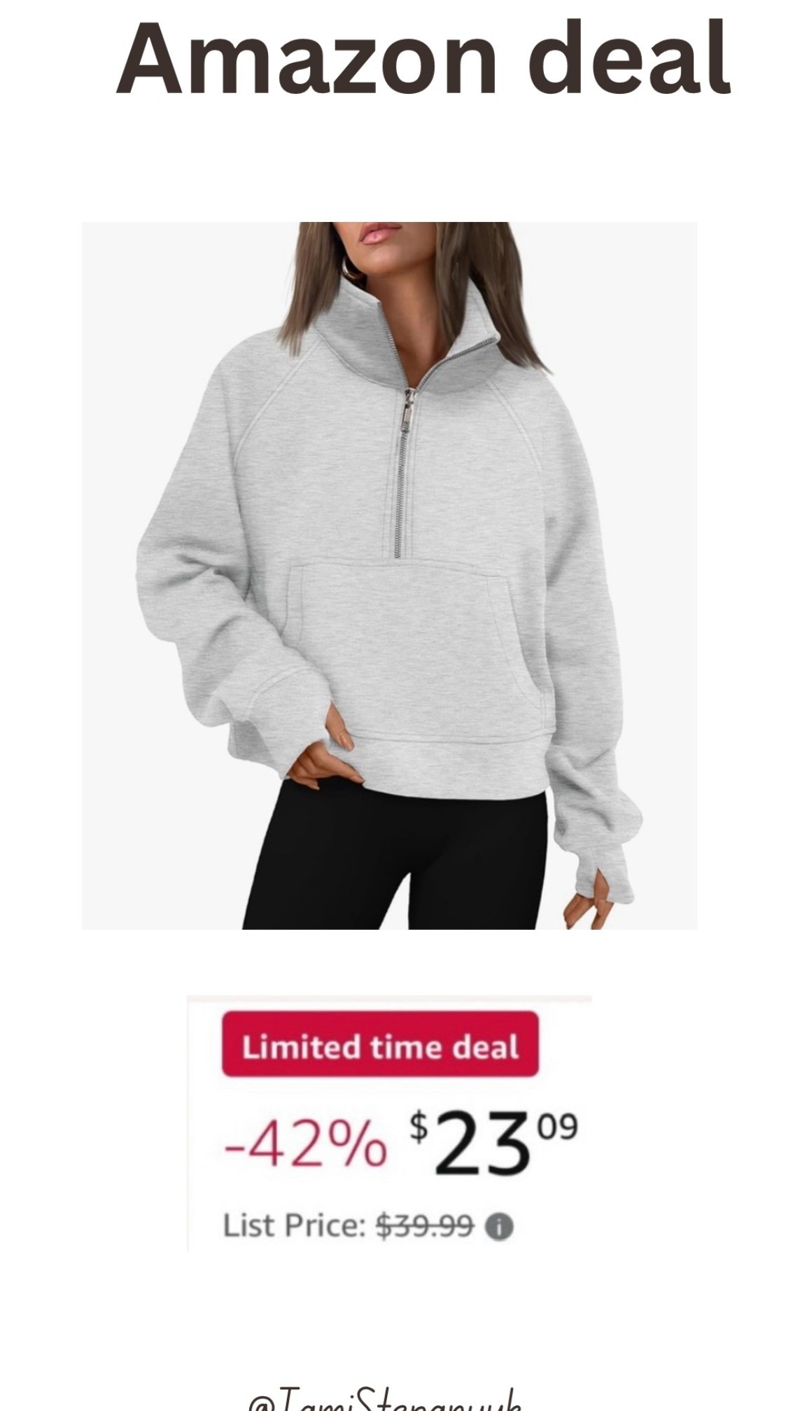 Amazon deal half -zipped pullover 

#LTKActive #LTKStyleTip #LTKSaleAlert