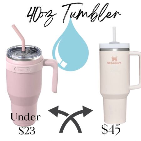 The popular 40oz Stanley over $20 more than my favorite Amazon dupe tumbler on the left. Still fits in your cup holder and I think cuter colors! I’ve had mine for a few months and definitely drink more water bringing it everywhere! 

#LTKhome #LTKGiftGuide #LTKfindsunder50