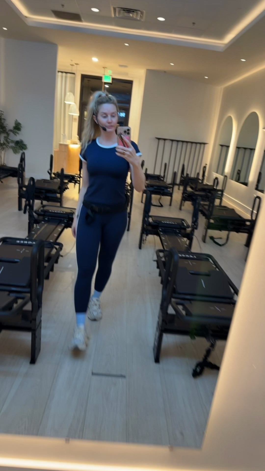 Lagree outfit of the day. Feeling old school vibes 

sizing:
Top M
Pants S
socks - Revel 

#LTKActive #LTKfitnessgoals #LTKootd