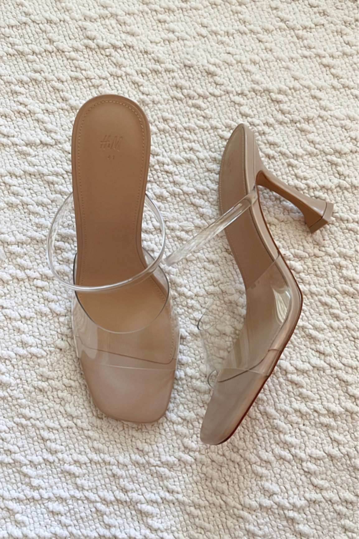 These H&M acrylic heels are so good! Under $40 and so versatile. Perfect for year round and really any style. Clear sandals. Heeled sandals. Summer style. Dressy outfit. 

#summerstyle #clearsandals #acrylicsandals

#LTKshoecrush #LTKtravel #LTKstyletip
