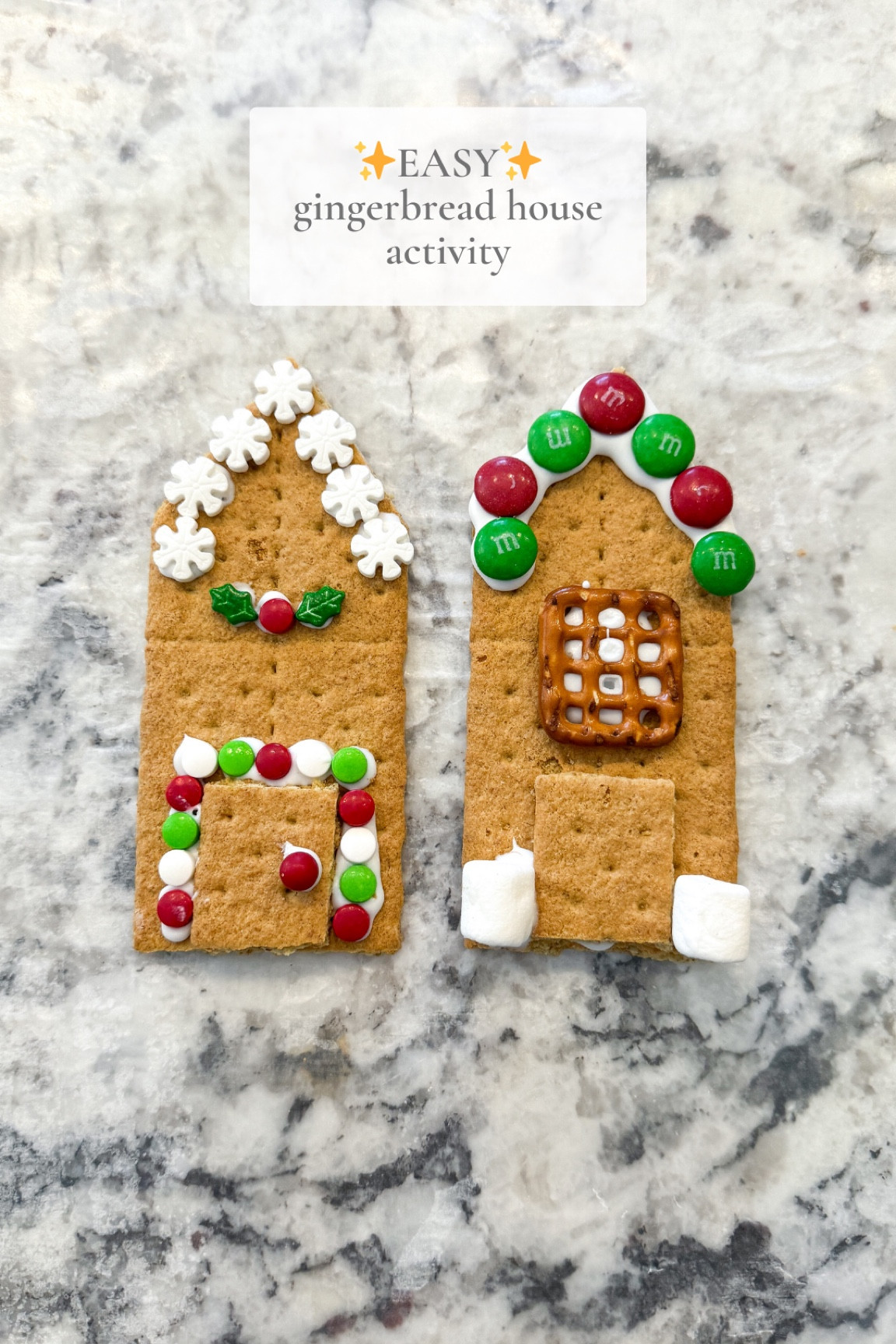 This is such a fun and easy way to decorate gingerbread houses with your kids! 

#LTKHoliday #LTKFamily #LTKKids