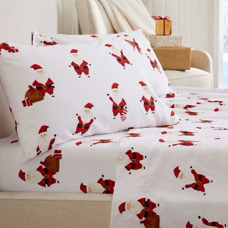 Great Bay Home Turkish Cotton Printed Flannel Sheet Set | Target