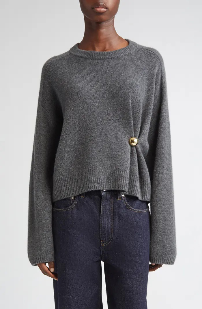 LOULOU DE SAISON Bill Draped Cashmere Sweater | Nordstrom | Nordstrom